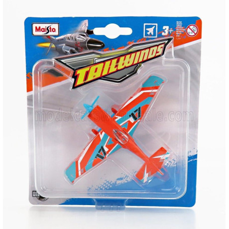 MAISTO CESSNA 172 N 17 AIR CUTTER 1955 - ORANGE LIGHT BLUE 1/100