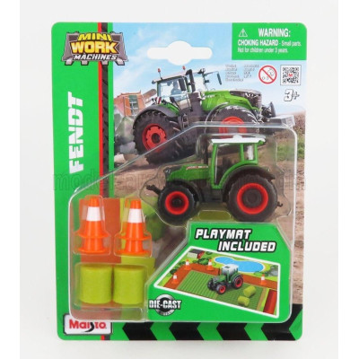 MAISTO FENDT 209 VARIO TRACTOR WITH PLAYMAT 2022 - GREEN WHITE 1/64
