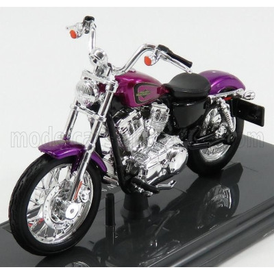 MAISTO HARLEY DAVIDSON XL 1200V SEVENTY TWO 2013 - LILLAC MET 1/18