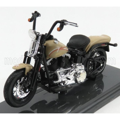 MAISTO HARLEY DAVIDSON FLSTSB CROSS BONES 2008 - BEIGE 1/18