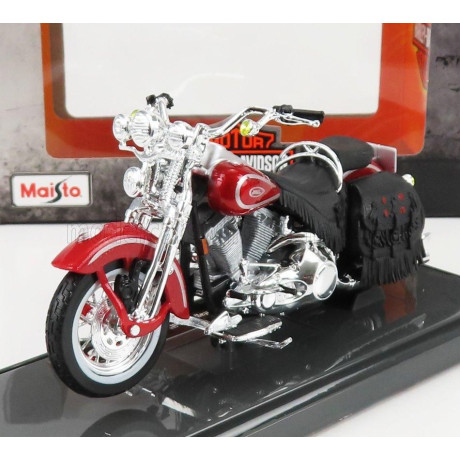 MAISTO HARLEY DAVIDSON FLSTS HERITAGE SPRINGER 1999 - RED 1/18