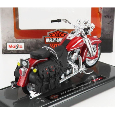 MAISTO HARLEY DAVIDSON FLSTS HERITAGE SPRINGER 1999 - RED 1/18