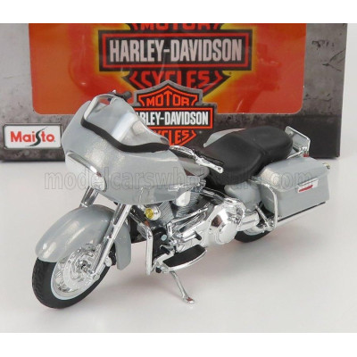 MAISTO HARLEY DAVIDSON FLTR ROAD GLIDE 2002 - SILVER 1/18