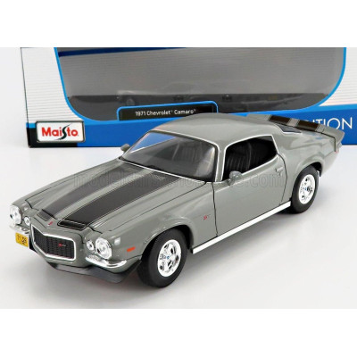 MAISTO CHEVROLET CAMARO Z/28 COUPE 1971 - GREY MET 1/18