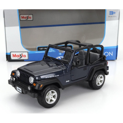 MAISTO JEEP WRANGLER RUBICON OPEN 2012 - BLUE MET 1/27