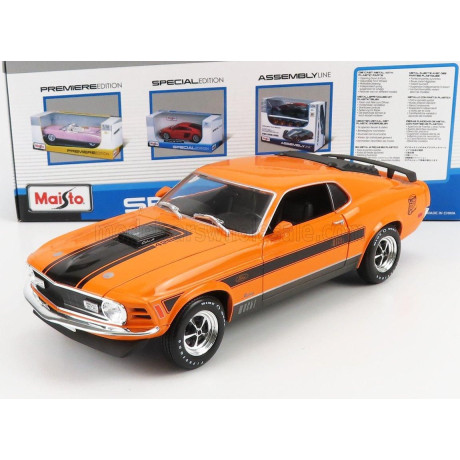 MAISTO FORD USA MUSTANG MACH-1 COUPE 1970 - ORANGE 1/18