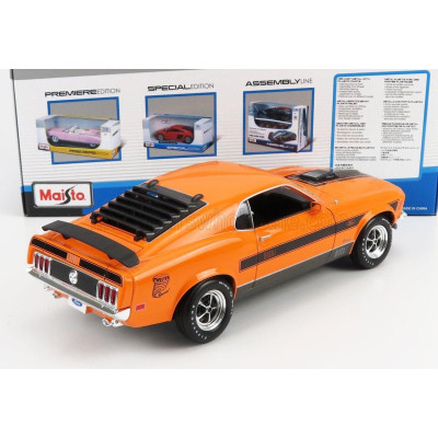 MAISTO FORD USA MUSTANG MACH-1 COUPE 1970 - ORANGE 1/18