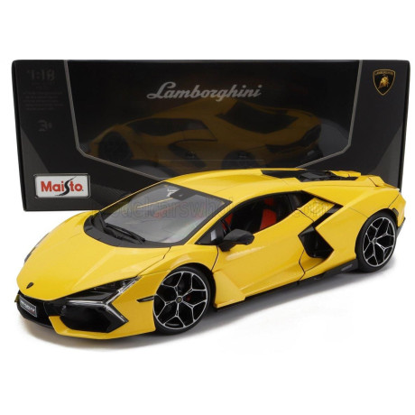 MAISTO LAMBORGHINI REVUELTO HYBRID 2023 - EXCLUSIVE CARMODEL - GIALLO INTI - YELLOW 1/18