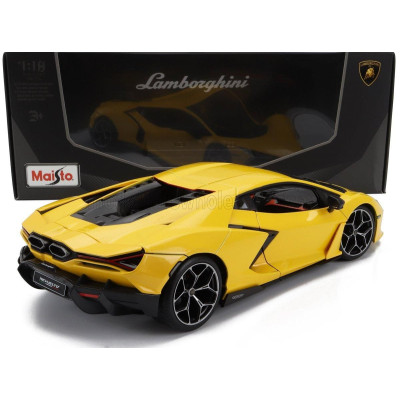 MAISTO LAMBORGHINI REVUELTO HYBRID 2023 - EXCLUSIVE CARMODEL - GIALLO INTI - YELLOW 1/18