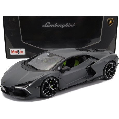 MAISTO LAMBORGHINI REVUELTO HYBRID 2023 - EXCLUSIVE CARMODEL - VULCANO MATT GREY 1/18