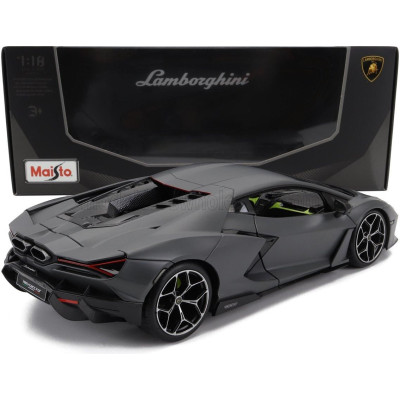MAISTO LAMBORGHINI REVUELTO HYBRID 2023 - EXCLUSIVE CARMODEL - VULCANO MATT GREY 1/18