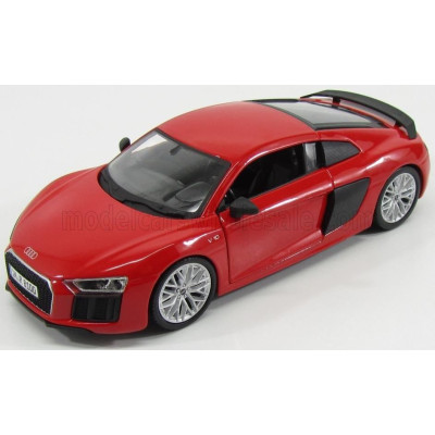 MAISTO AUDI R8 V10 PLUS COUPE 2015 - RED CARBON 1/24