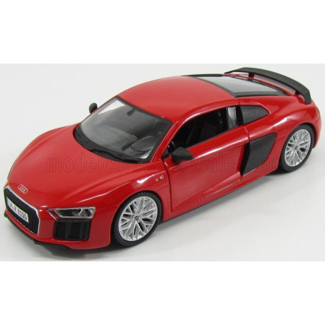 MAISTO AUDI R8 V10 PLUS COUPE 2015 - RED CARBON 1/24