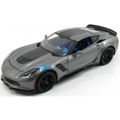MAISTO CHEVROLET CORVETTE GRAND SPORT 2017 - GREY MET 1/24