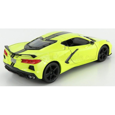MAISTO CHEVROLET CORVETTE Z51 STINGRAY COUPE 2020 - YELLOW 1/24
