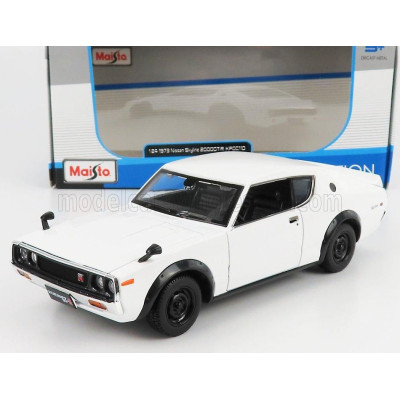 MAISTO NISSAN SKYLINE 2000 GT-R (KPGC110) COUPE 1973 - WHITE 1/24