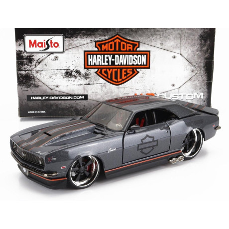 MAISTO CHEVROLET CAMARO Z/28 COUPE CUSTOM 1968 - GREY 1/24
