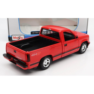 MAISTO CHEVROLET 454 SS PICK-UP 1993 - RED 1/24