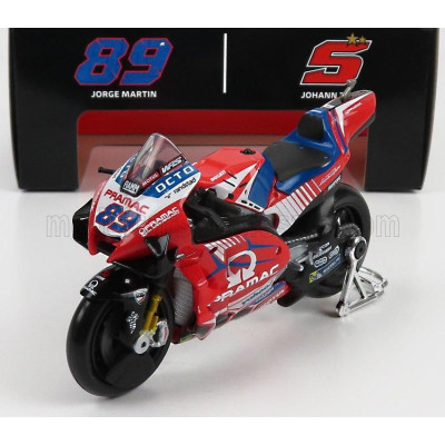 MAISTO DUCATI DESMOSEDICI GP21 PRAMAC RACING TEAM N 89 MOTOGP 2021 JORGE MARTIN - RED 1/18
