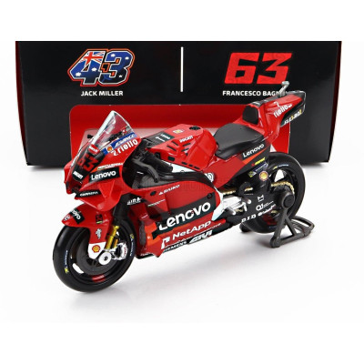 MAISTO DUCATI DESMOSEDICI GP22 TEAM LENOVO N 63 WORLD CHAMPION MOTOGP SEASON 2022 FRANCESCO BAGNAIA - RED 1/18