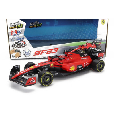 MAISTO FERRARI F1  SF-23 TEAM SCUDERIA FERRARI N 16 SEASON 2023 CHARLES LECLERC - RED BLACK 1/24