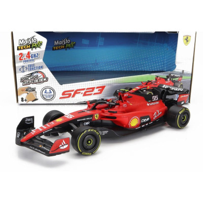 MAISTO FERRARI F1  SF-23 TEAM SCUDERIA FERRARI N 55 SEASON 2023 CARLOS SAINZ - RED BLACK 1/24