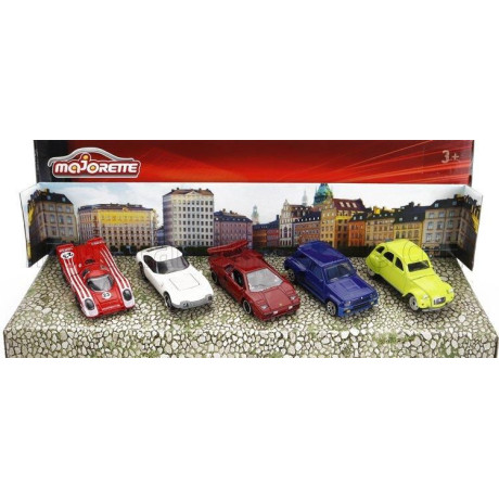 MAJORETTE RENAULT SET 5X R5 TURBO 1981 - CITROEN 2CV 1982 - LAMBORGHINI COUNTACH 1989 - TOYOTA 2000 GT 1969 - 917K N 23 WINNER 2