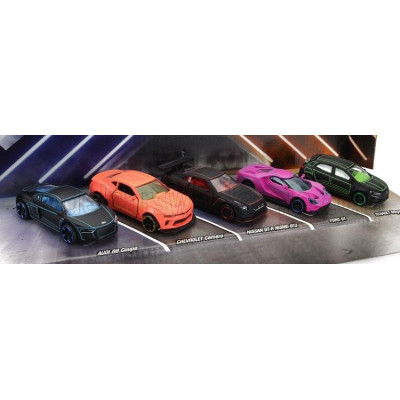MAJORETTE NISSAN SET 5X GT-R NISMO GT3 2018 - AUDI R8 COUPE 2018 - FORD GT 2020 - REANULT MEGANE RS 2019 - CHEVROLET CAMARO 2020