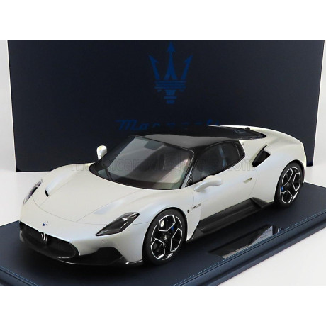 MASERATI MODELS MASERATI MC20 2020 - CON VETRINA - WITH SHOWCASE - BIANCO AUDACE - MATT WHITE 1/12