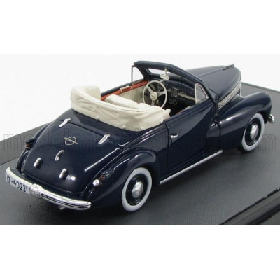 MATRIX SCALE MODELS OPEL KAPITAN HEBMULLER CONVERTIBLE 1940 - BLUE 1/43