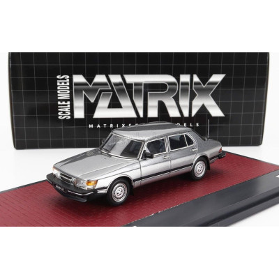 MATRIX SCALE MODELS SAAB 900 CD TURBO 1986 - GREY MET 1/43