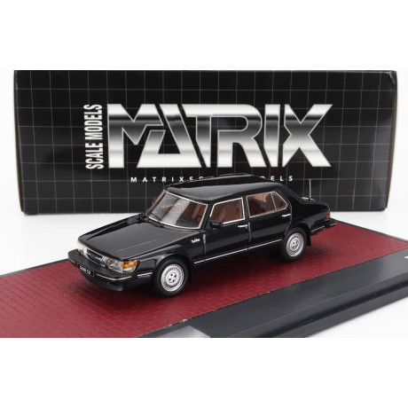 MATRIX SCALE MODELS SAAB 900 CD TURBO 1986 - BLACK 1/43