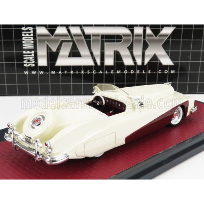 MATRIX SCALE MODELS MERCURY TEMPLETON SATURN BOB HOPE SPECIAL 1948 - WHITE RED 1/43