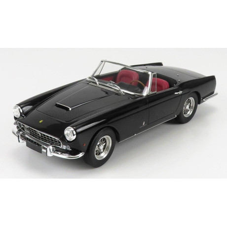 MATRIX SCALE MODELS FERRARI 250GT II-SERIES CABRIOLET OPEN 1960 - CON VETRINA WITH SHOWCASE - BLACK 1/18