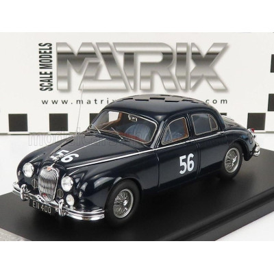 MATRIX SCALE MODELS JAGUAR MKII 3.4 LITRE N 56 WINNER BRAND HATCH SALOON CAR RACE 1957 - BLACK 1/43