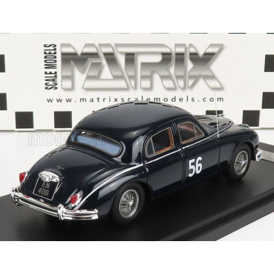 MATRIX SCALE MODELS JAGUAR MKII 3.4 LITRE N 56 WINNER BRAND HATCH SALOON CAR RACE 1957 - BLACK 1/43
