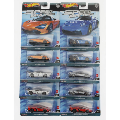 MATTEL HOT WHEELS LAMBORGHINI SET ASSORTMENT 10 PIECES - VARIOUS 1/64