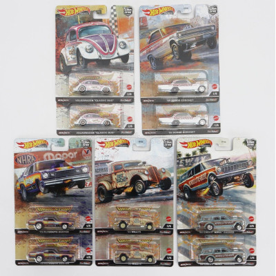 MATTEL HOT WHEELS VOLKSWAGEN SET ASSORTMENT 10 PIECES - VARIOUS 1/64