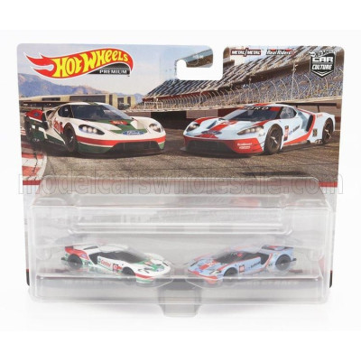 MATTEL HOT WHEELS FORD USA SET 2X GT N 67 + N 69 RACING 2016 - VARIOUS 1/64