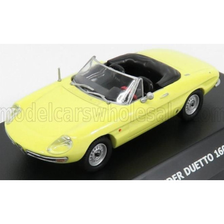 MAXI CAR ALFA ROMEO DUETTO 1600 SPIDER 1966 - YELLOW 1/43