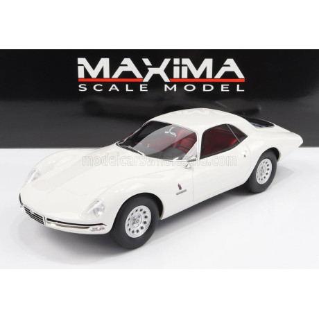 MAXIMA ALFA ROMEO GIULIA TZ2 COUPE PININFARINA 1965 - WHITE 1/18