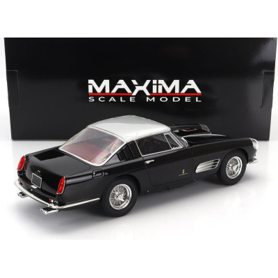 MAXIMA FERRARI 410 SUPERAMERICA III SERIES PININFARINA COUPE 1958 - BLACK SILVER 1/18