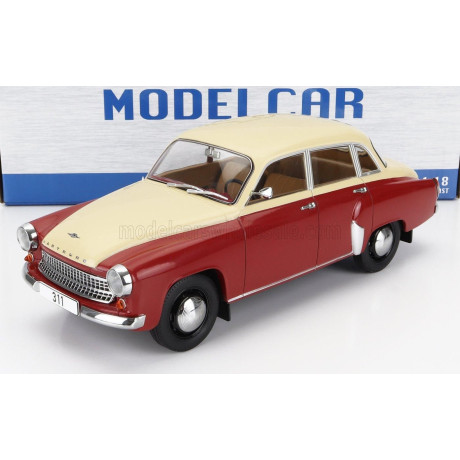 MCG WARTBURG 311 1959 - RED BEIGE 1/18
