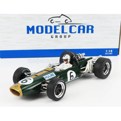 MCG BRABHAM F1  BT20 N 6 2nd BRITISH GP 1966 DENNY HULME - BRITISH RACING GREEN 1/18