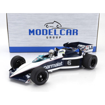 MCG BRABHAM F1  BT52 PARMALAT N 6 WINNER SOUTH AFRICAN GP 1983 RICCARDO PATRESE - WHITE BLUE 1/18