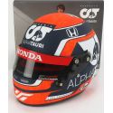 MINI HELMET ARAI HELMET F1  CASCO HELMET AT02 HONDA RA620H TEAM ALPHA TAURI N 22 SEASON 2021 YUKI TSUNODA - WHITE BLACK RED 1/2