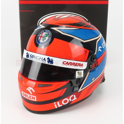 MINI HELMET BELL HELMET F1  CASCO HELMET ALFA ROMEO C41 TEAM ORLEN RACING N 7 EMILIA ROMAGNA IMOLA GP 2021 KIMI RAIKKONEN - RED