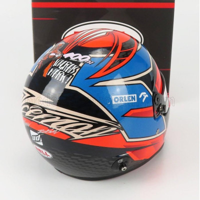 MINI HELMET BELL HELMET F1  CASCO HELMET ALFA ROMEO C41 TEAM ORLEN RACING N 7 EMILIA ROMAGNA IMOLA GP 2021 KIMI RAIKKONEN - RED