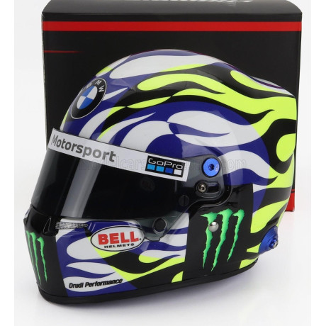 MINI HELMET BELL HELMET CASCO HELMET VALENTINO ROSSI BMW M4 GT3 WRT 2023 - BLUE WHITE YELLOW BLACK 1/2