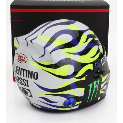 MINI HELMET BELL HELMET CASCO HELMET VALENTINO ROSSI BMW M4 GT3 WRT 2023 - BLUE WHITE YELLOW BLACK 1/2